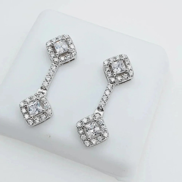 "925 Sterling Silver Cubic Zirconia Earrings, U19254677 - Picture 8 of 11